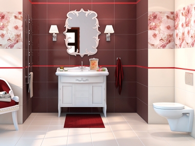 Индивидуальность ванной комнаты: коллекция плитки Elisabeta от Cersanit